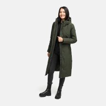 Navahoo Waldbummler Damen Herbst Winter Parka Dark Olive Gr&ouml;&szlig;e M - Gr. 38