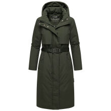 Navahoo Waldbummler Damen Herbst Winter Parka Dark Olive Gr&ouml;&szlig;e M - Gr. 38