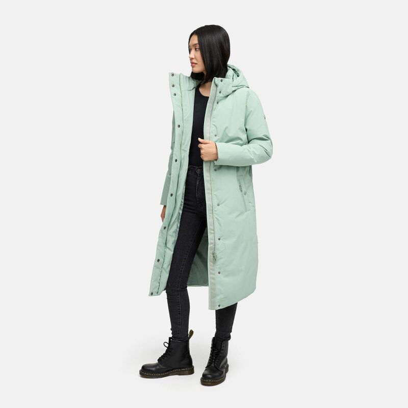 Navahoo Waldbummler Damen Herbst Winter Parka Smokey Mint Größe XXXL - Gr. 46
