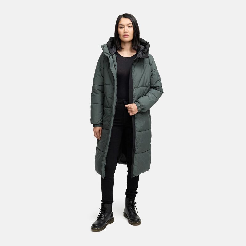 Marikoo Yaskaa Damen Herbst Winter Parka Jacke Stone Green Größe L - Gr. 40