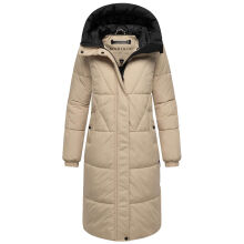 Marikoo Yaskaa Damen Herbst Winter Parka Jacke Beige Gr&ouml;&szlig;e XL - Gr. 42