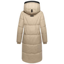 Marikoo Yaskaa Damen Herbst Winter Parka Jacke Beige Gr&ouml;&szlig;e XL - Gr. 42