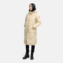 Marikoo Yaskaa Damen Herbst Winter Parka Jacke Beige Gr&ouml;&szlig;e XXXL - Gr. 46