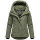 Marikoo Yeminaa Damen Herbst Winter Jacke Olive Leaf Größe XS - Gr. 34