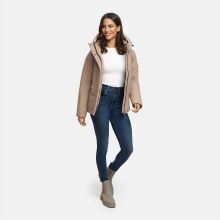 Marikoo Yeminaa Damen Herbst Winter Jacke Taupe Grey Gr&ouml;&szlig;e XS - Gr. 34