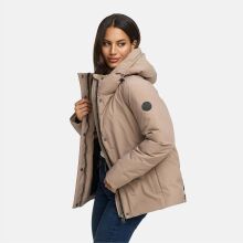 Marikoo Yeminaa Damen Herbst Winter Jacke Taupe Grey Gr&ouml;&szlig;e S - Gr. 36