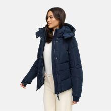 Navahoo Zauberlicht Damen Herbst Winter kurz Steppjacke Navy Größe S - Gr. 36