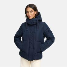 Navahoo Zauberlicht Damen Herbst Winter kurz Steppjacke Navy Größe S - Gr. 36