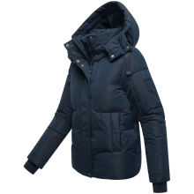 Navahoo Zauberlicht Damen Herbst Winter kurz Steppjacke Navy Größe S - Gr. 36