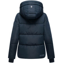 Navahoo Zauberlicht Damen Herbst Winter kurz Steppjacke Navy Größe S - Gr. 36