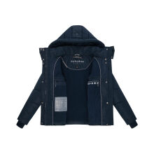 Navahoo Zauberlicht Damen Herbst Winter kurz Steppjacke Navy Größe S - Gr. 36