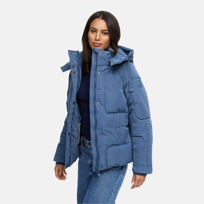 Navahoo Zauberlicht Damen Herbst Winter Steppjacke Dusty Blue Größe S - Gr. 36