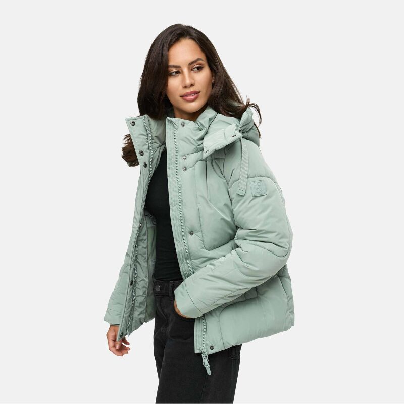 Navahoo Zauberlicht Damen Herbst Winter Steppjacke Smokey Mint Gr&ouml;&szlig;e L - Gr. 40