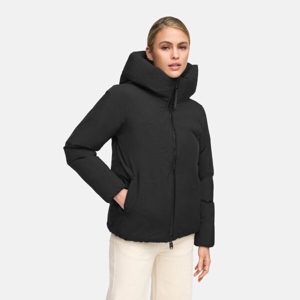Navahoo Blütenlicht Damen Herbst Winter Jacke  Schwarz Größe M - Gr.38