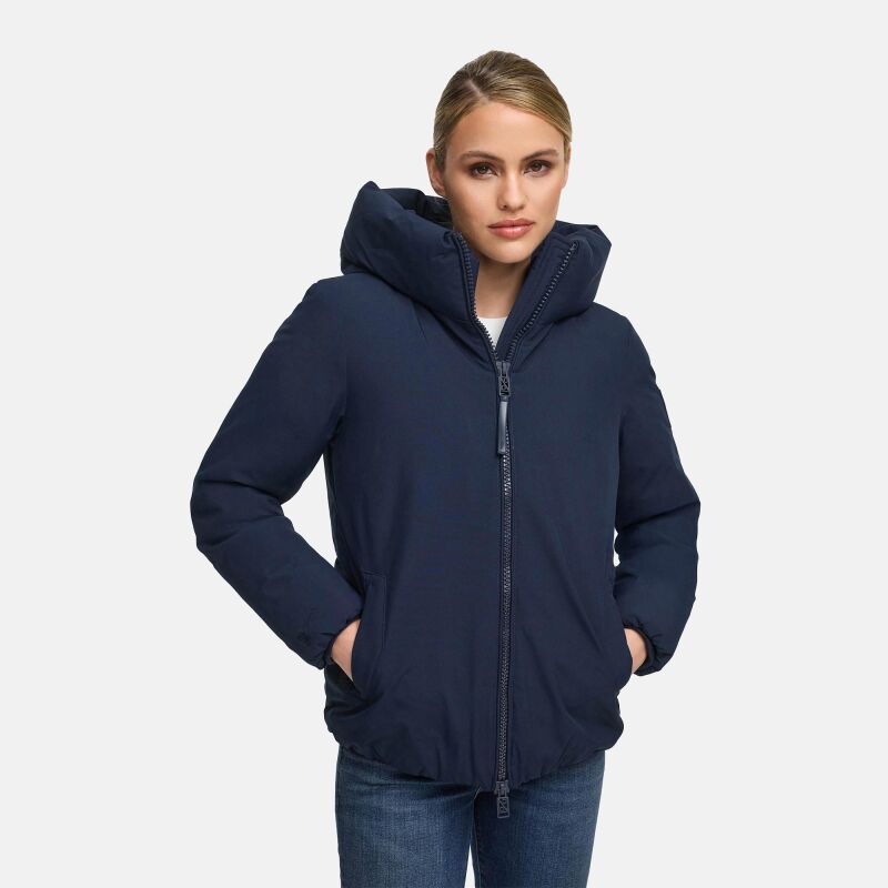 Navahoo Blütenlicht Damen Herbst Winter Jacke  Navy Größe L - Gr.40