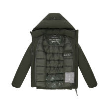 Navahoo Blütenlicht Damen Herbst Winter Jacke  DarkOlive Größe L - Gr.40