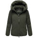 Navahoo Blütenlicht Damen Herbst Winter Jacke  DarkOlive Größe L - Gr.40