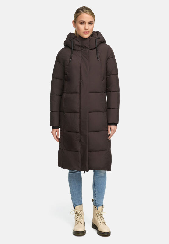 Marikoo Chumanii Damen Herbst Winter Steppmantel Parka lang