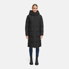 Marikoo Chumanii Damen Herbst Winter Steppmantel Parka lang Schwarz Größe XS - Gr.34