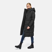 Marikoo Chumanii Damen Herbst Winter Steppmantel Parka lang Schwarz Gr&ouml;&szlig;e M - Gr.38