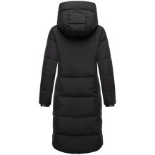 Marikoo Chumanii Damen Herbst Winter Steppmantel Parka lang Schwarz Gr&ouml;&szlig;e M - Gr.38