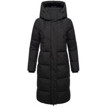 Marikoo Chumanii Damen Herbst Winter Steppmantel Parka lang Schwarz Größe XXXL - Gr.46