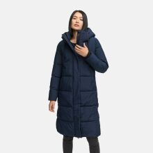 Marikoo Chumanii Damen Herbst Winter Steppmantel Parka lang Navy Größe XS - Gr.34