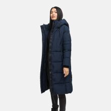 Marikoo Chumanii Damen Herbst Winter Steppmantel Parka lang Navy Größe S - Gr.36