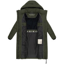 Marikoo Chumanii Damen Herbst Winter Steppmantel Parka lang DarkOlive Größe XS - Gr.34