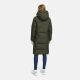 Marikoo Chumanii Damen Herbst Winter Steppmantel Parka lang DarkOlive Größe S - Gr.36