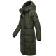 Marikoo Chumanii Damen Herbst Winter Steppmantel Parka lang DarkOlive Größe S - Gr.36