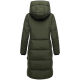 Marikoo Chumanii Damen Herbst Winter Steppmantel Parka lang DarkOlive Größe S - Gr.36