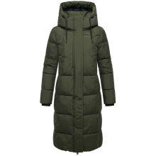Marikoo Chumanii Damen Herbst Winter Steppmantel Parka lang DarkOlive Größe XL - Gr.42