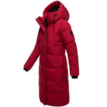 Marikoo Chumanii Damen Herbst Winter Steppmantel Parka lang DeepRed Größe S - Gr.36