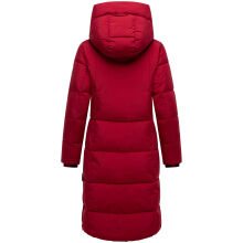 Marikoo Chumanii Damen Herbst Winter Steppmantel Parka lang DeepRed Größe S - Gr.36