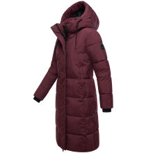 Marikoo Chumanii Damen Herbst Winter Steppmantel Parka lang Wine Gr&ouml;&szlig;e S - Gr.36