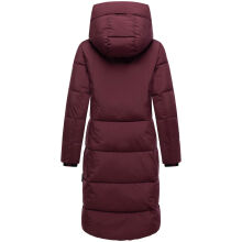 Marikoo Chumanii Damen Herbst Winter Steppmantel Parka lang Wine Gr&ouml;&szlig;e S - Gr.36