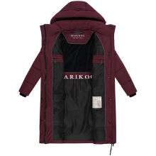 Marikoo Chumanii Damen Herbst Winter Steppmantel Parka lang Wine Gr&ouml;&szlig;e S - Gr.36