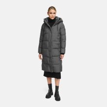 Marikoo Chumanii Damen Herbst Winter Steppmantel Parka lang Anthracite Größe XS - Gr.34