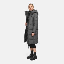 Marikoo Chumanii Damen Herbst Winter Steppmantel Parka lang Anthracite Größe XS - Gr.34