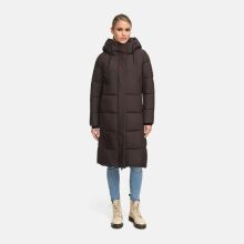 Marikoo Chumanii Damen Herbst Winter Steppmantel Parka lang Choco Größe XS - Gr.34