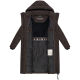 Marikoo Chumanii Damen Herbst Winter Steppmantel Parka lang Choco Größe XS - Gr.34
