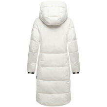Marikoo Chumanii Damen Herbst Winter Steppmantel Parka lang Offwhite Größe XS - Gr.34