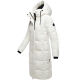 Marikoo Chumanii Damen Herbst Winter Steppmantel Parka lang Offwhite Größe XS - Gr.34