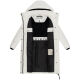 Marikoo Chumanii Damen Herbst Winter Steppmantel Parka lang Offwhite Größe XS - Gr.34
