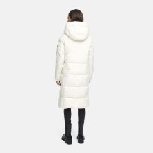 Marikoo Chumanii Damen Herbst Winter Steppmantel Parka lang Offwhite Gr&ouml;&szlig;e L - Gr.40