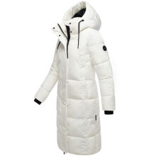 Marikoo Chumanii Damen Herbst Winter Steppmantel Parka lang Offwhite Gr&ouml;&szlig;e XXL - Gr.44