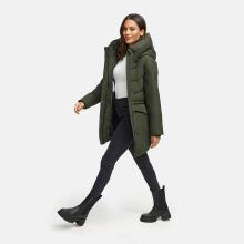 Marikoo Delilah Damen Herbst Winter Steppjacke DarkOlive-Größe XL - Gr. 42