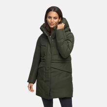 Marikoo Delilah Damen Herbst Winter Steppjacke DarkOlive-Größe XL - Gr. 42