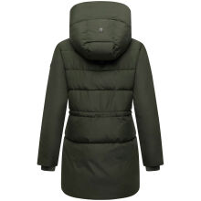 Marikoo Delilah Damen Herbst Winter Steppjacke DarkOlive-Größe XL - Gr. 42